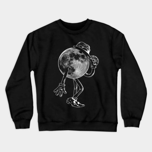 MoonWalk Crewneck Sweatshirt by Gums Arty